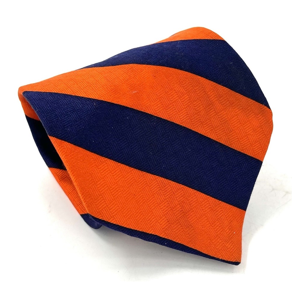Gators Auburn Syracuse Orange & Blue Striped Neck Tie Merge‎ Left Brand 56"